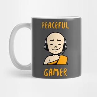 Peaceful Gamer Monk Mug